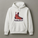 Ice Hockey Skate Illustration Hoodie