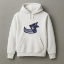 Ice Hockey Skate Moving Semi Flat Hoodie