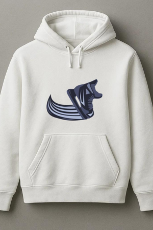 Ice Hockey Skate Moving Semi Flat Hoodie