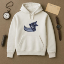 Ice Hockey Skate Moving Semi Flat Hoodie