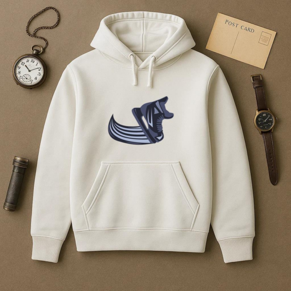 Ice Hockey Skate Moving Semi Flat Hoodie - Image 2