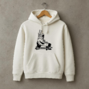 Ice Hockey Skate With Plants High Contrast Hoodie