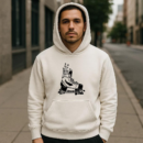 Ice Hockey Skate With Plants High Contrast Hoodie