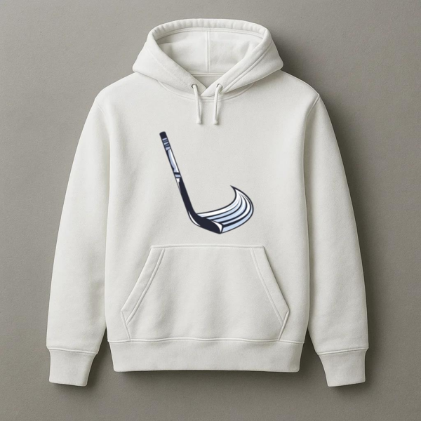 Ice Hockey Stick Moving Color Stroke Hoodie
