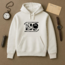 Ice Hockey Sticks And Elements High Contrast Hoodie