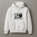 Ice Hockey Sticks And Elements High Contrast Hoodie