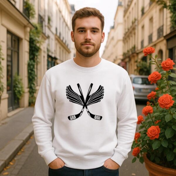Ice Hockey Sticks With Wings Sweatshirt - Image 2