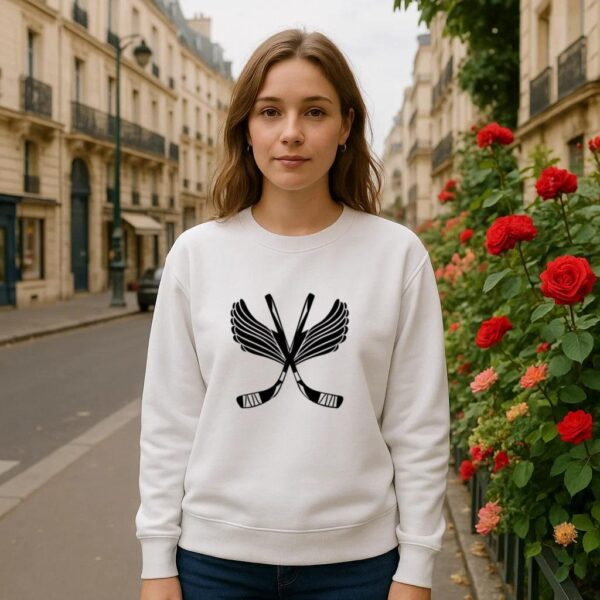 Ice Hockey Sticks With Wings Sweatshirt - Image 3