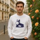 Ice Skate Label Cut Out Sweatshirt