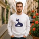 Ice Skate Label Cut Out Sweatshirt