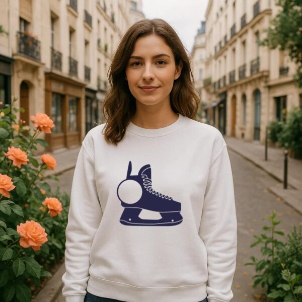 Ice Skate Label Cut Out Sweatshirt - Image 4