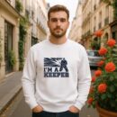 Im A Keeper Quote Cut Out Sweatshirt