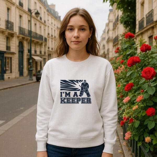 Im A Keeper Quote Cut Out Sweatshirt - Image 3