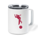 Man Bowling People Insulated Coffee Mug 10oz