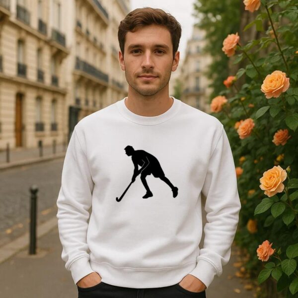 Man Playing Hockey Sweatshirt