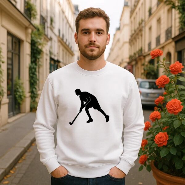 Man Playing Hockey Sweatshirt - Image 2