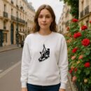 Pair Of Ice Hockey Skates High Contrast Sweatshirt