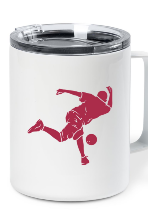 Person Bowling Silhouette Insulated Coffee Mug 10oz