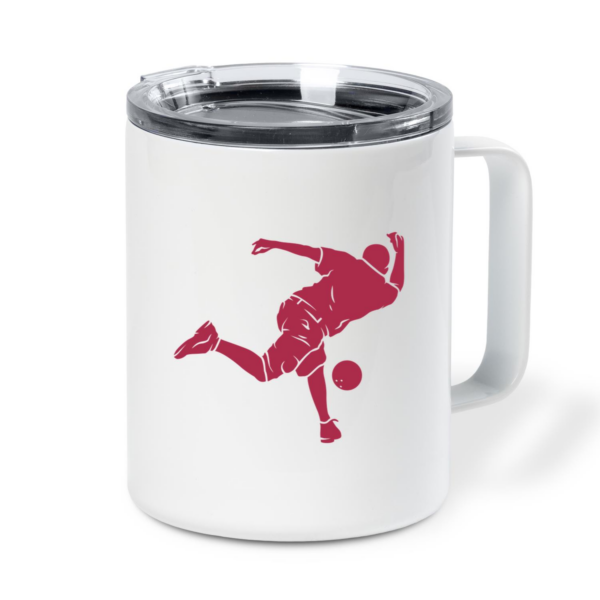 Person Bowling Silhouette Insulated Coffee Mug 10oz