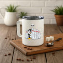 Pin Penguin For Bowling Insulated Coffee Mug 10oz