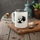 Pins Hit Filled Stroke Bowling Insulated Coffee Mug 10oz
