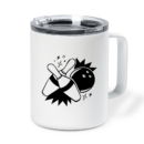 Pins Hit Filled Stroke Bowling Insulated Coffee Mug 10oz