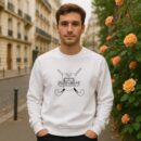 Play On Field Hockey Stick Helmet Badge Stroke Sweatshirt