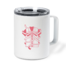Romantic Bowling T Shirt Design Insulated Coffee Mug 10oz