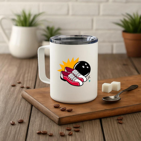 Shoes Retro Bowling Insulated Coffee Mug 10oz - Image 3