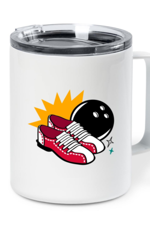 Shoes Retro Bowling Insulated Coffee Mug 10oz