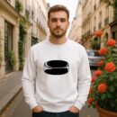 Simple Hockey Puck High Contrast Sweatshirt