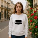 Simple Hockey Puck High Contrast Sweatshirt
