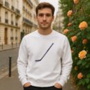 Simple Hockey Stick Illustration Sweatshirt