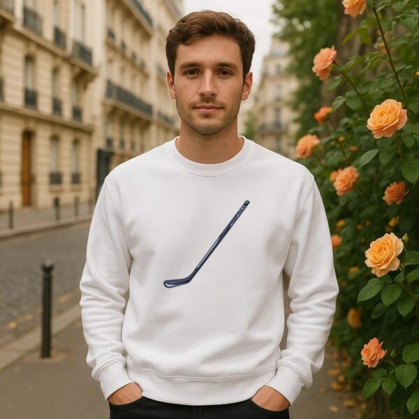 Simple Hockey Stick Illustration Sweatshirt