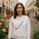 Simple Hockey Stick Illustration Sweatshirt