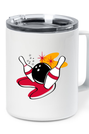 Spare Retro Bowling Insulated Coffee Mug 10oz