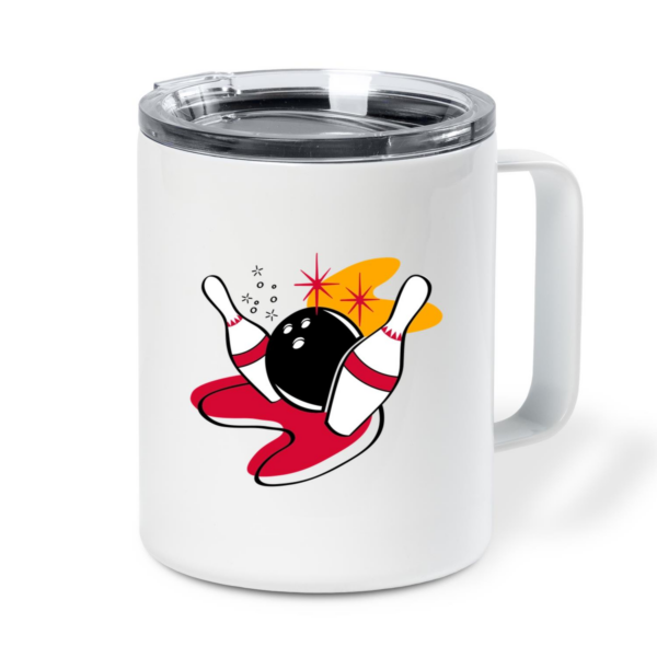 Spare Retro Bowling Insulated Coffee Mug 10oz