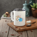 Spare Retro Cartoon Bowling Insulated Coffee Mug 10oz