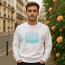 Stealing Hearts Like I Steal Pucks Quote Cut Out Sweatshirt