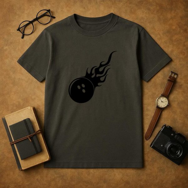 Bowling Ball Sport On Fire T-Shirt