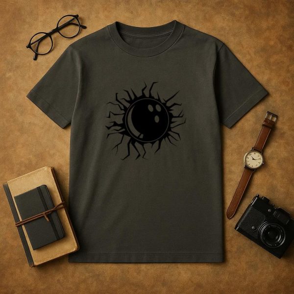 Bowling Ball Wall Crack T-Shirt