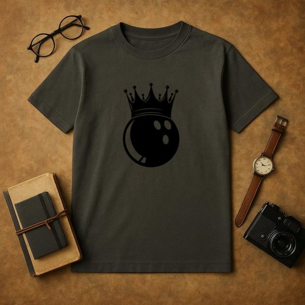 Bowling Ball With Crown T-Shirt