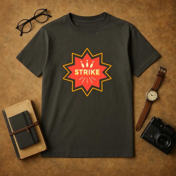 Bowling Color Stroke Quote Strike T-Shirt