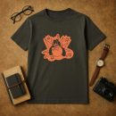 Bowling Cut Out Retro Ball And Pins T-Shirt