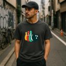 Bowling Pins And Ball Retro T-Shirt