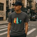 Bowling Pins And Ball Retro T-Shirt