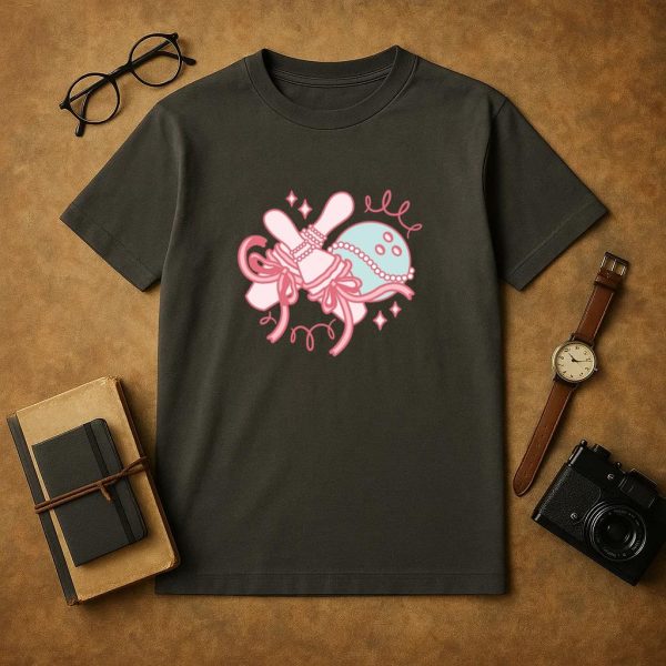 Bowling Pins And Ball With Festive Ribbons T-Shirt