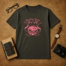 Bowling Queen Pink Design T-Shirt