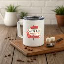 Bowling Retro Quote Bowlers Insulated Coffee Mug 10oz