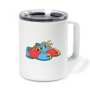 Bowling Shoes Retro Cartoon Insulated Coffee Mug 10oz